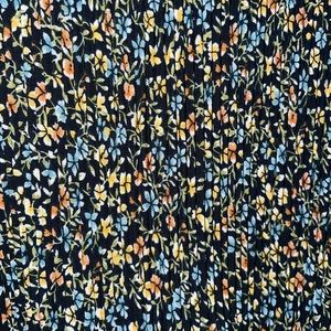 Adrianna Papell sleeveless loose fitting black and flowered blouse, size M